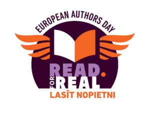 Logo European Author day Read for Real Lasīt Nopietni