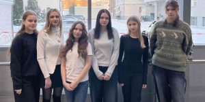 Mūsu skolas skolēnu kopbilde kas piedalījās UNESCO eTwinning projektā „Words for World – UNESCO”