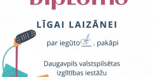 Daugavpils pilsētas bērnu un jauniešu centrs "Jaunība" Diploms Līgai Laizānei par iegūto 4. pakāpi Daugavpils valstspilsētas izglītības iestāžu skolēnu skatuves runas konkursā 2026. gada 25. februārī